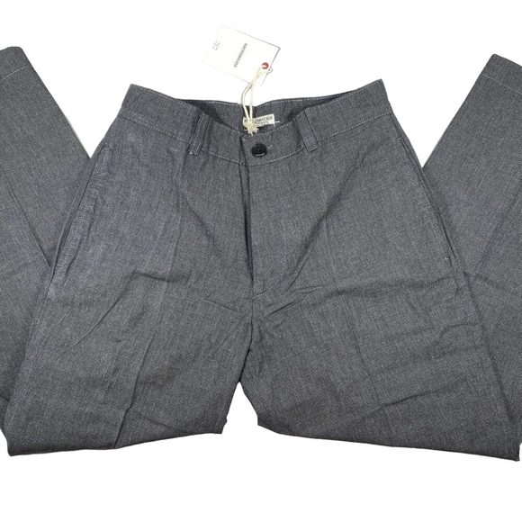 NEW KNICKERBOCKER Men's Preshrunk Cotton Plaid Trousers Size 28 Dark Grey - Picture 1 of 8